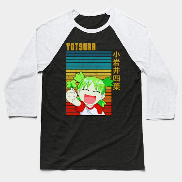 Yotsuba new 3 Baseball T-Shirt by RyuZen